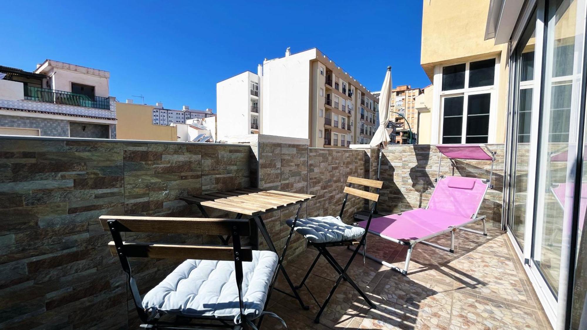 Apartamento A 5 Minutos De La Playa Con Terraza En Málaga Exterior foto